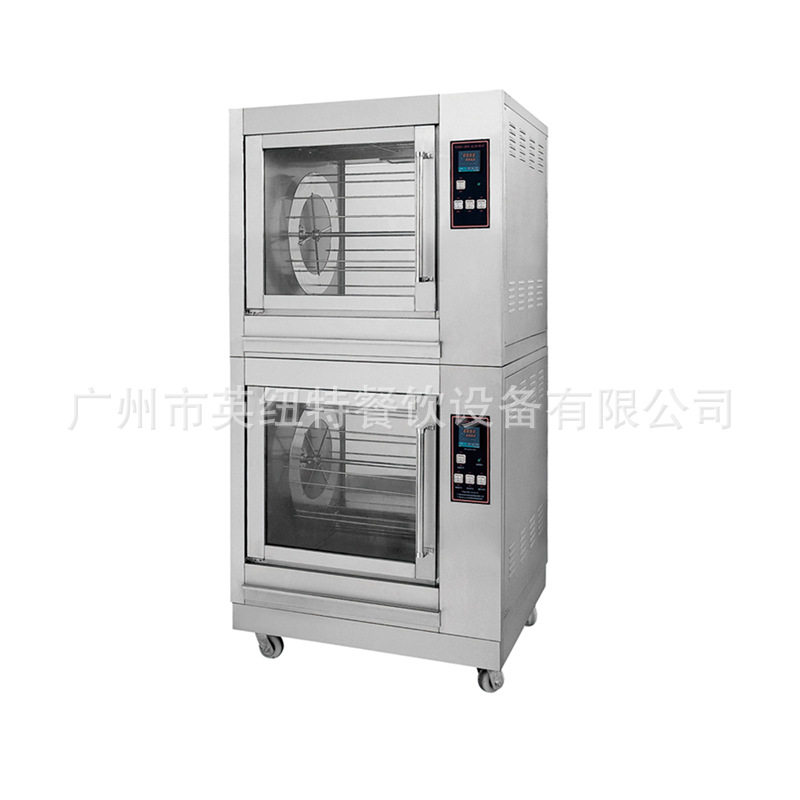 不锈钢烤鸡炉商用单层30只鸡电热旋转脆皮机全自动无烟烤禽设备