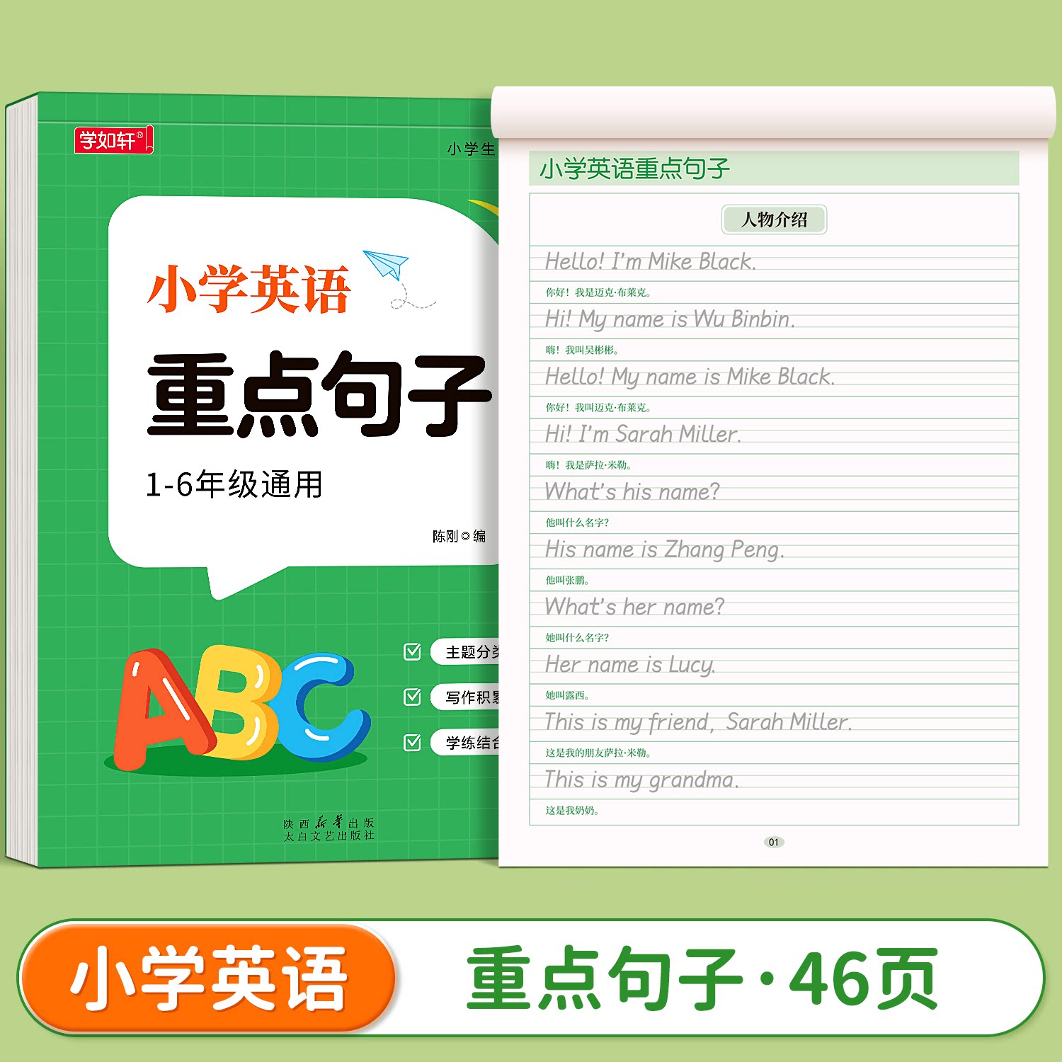 小学英语1-6年级重点句子