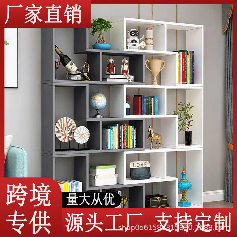 展示柜化妆品花店陈列柜美甲货柜美发理发店产品隔断柜模型手办架