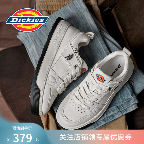 Dickies男士厚底休闲鞋男2026秋季新款透气复古风板鞋增高男鞋子