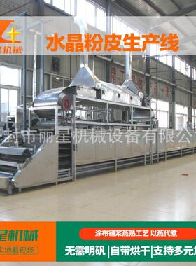 果蔬汁粉皮生产线 绿豆淀粉加工粉皮的机器 丽星涂布铺浆工艺