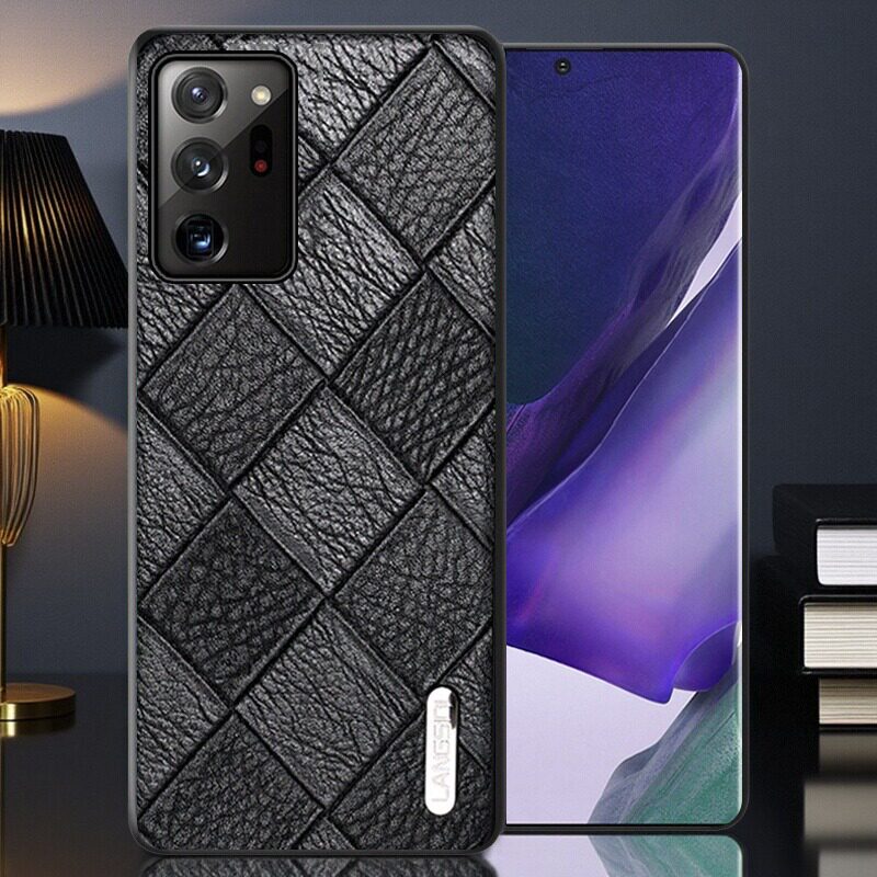 note20ultra后盖真皮手机壳