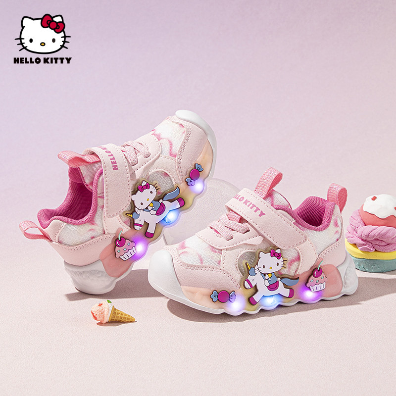 HelloKitty女童运动鞋灯鞋卡通