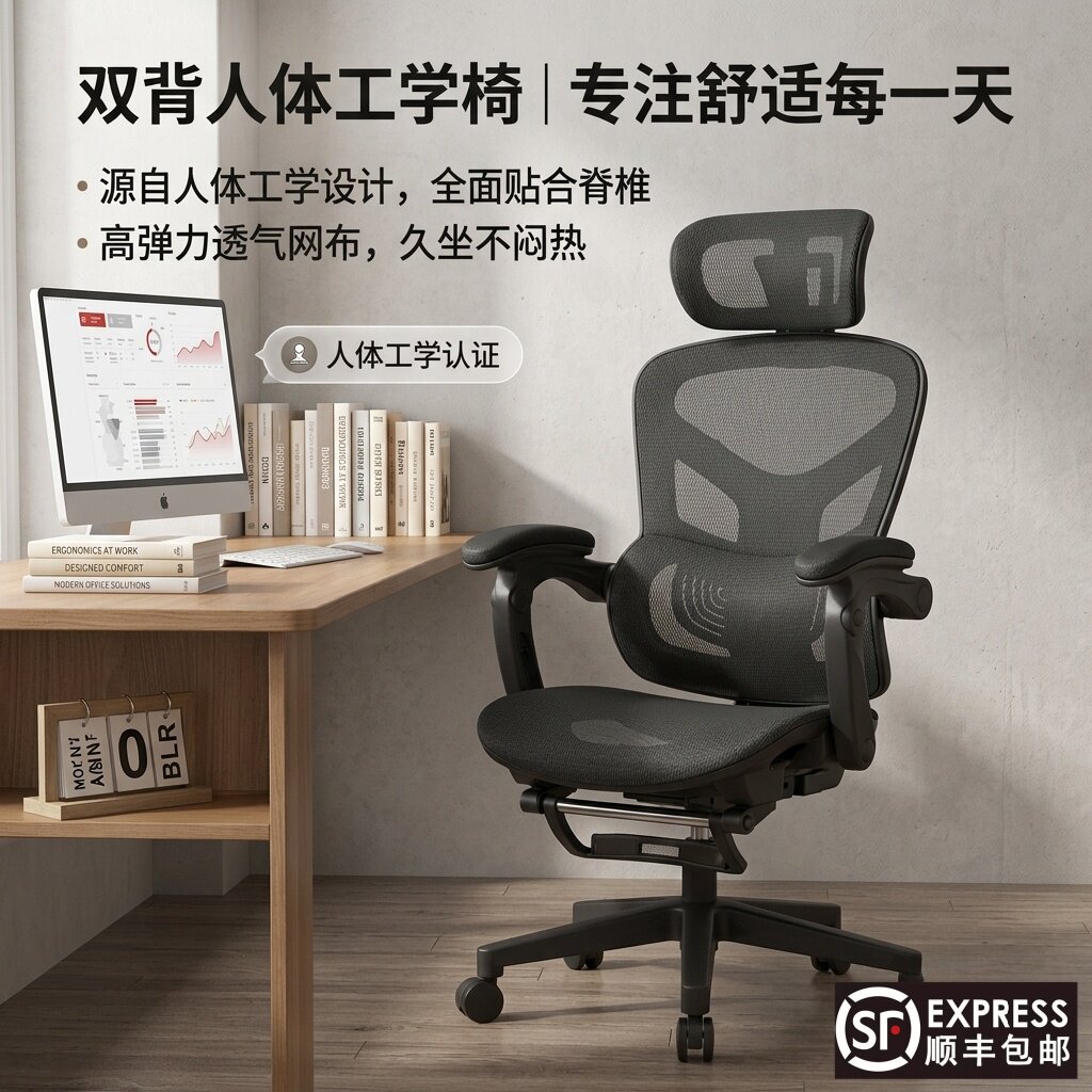人体工学椅子+145°后仰
