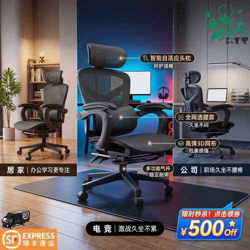 人体工学升降久坐不累办公椅