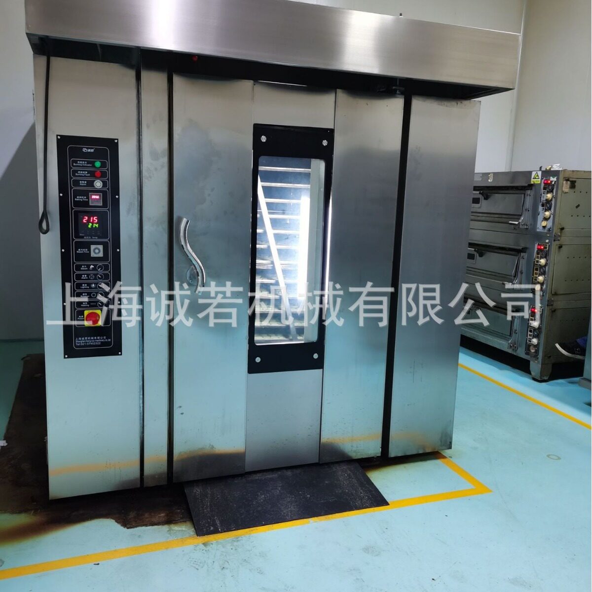 厂家供应锅巴热风旋转炉面包烘烤箱大型休闲加工设备食品机械
