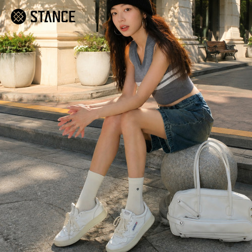 【新店特惠】STANCE袜子女袜夏季伪素颜袜子米白柔雾纯色袜子可爱