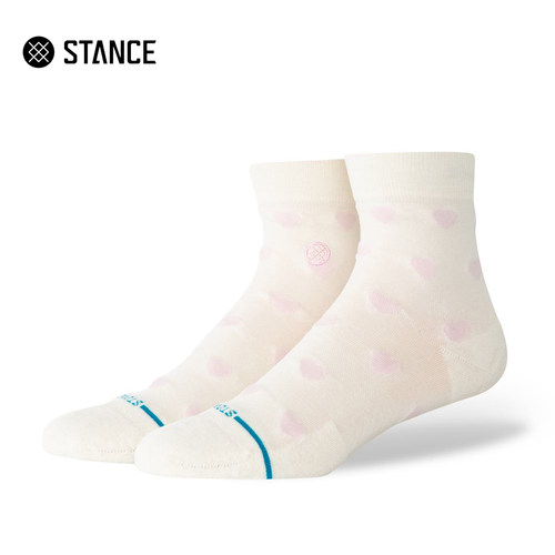 STANCE潮流袜子女袜波点夏季透气耐磨低筒袜爱心波点印花可爱袜子
