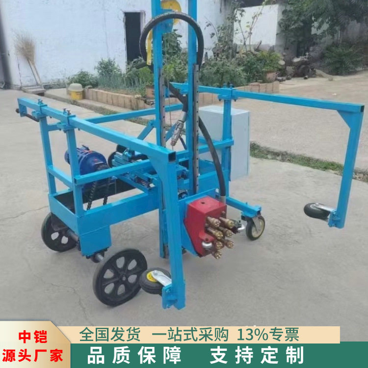 防撞墙自行走凿毛机桥梁自行走龙门式拉毛机水泥混凝土凿毛机