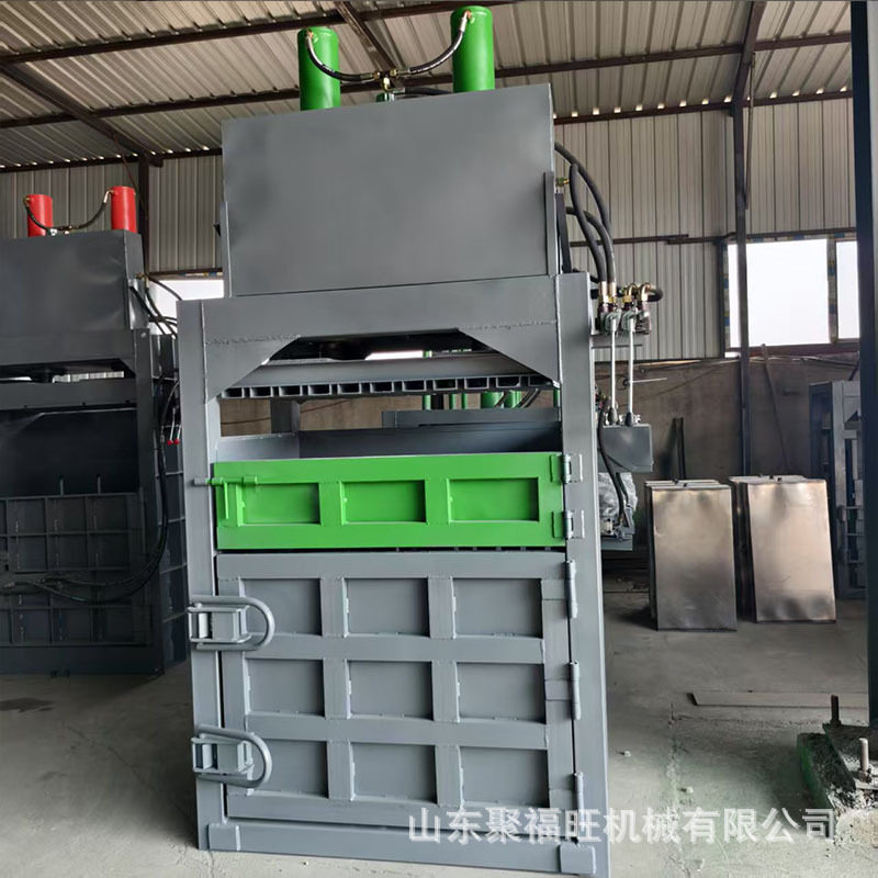 废纸壳薄膜羊毛打包机油漆桶金属废铁压块机80吨双缸液压打包机