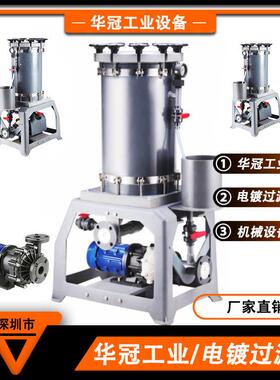 电镀液铬酸过滤机 PVC耐温硬铬用设备耐腐镀铬用过滤机