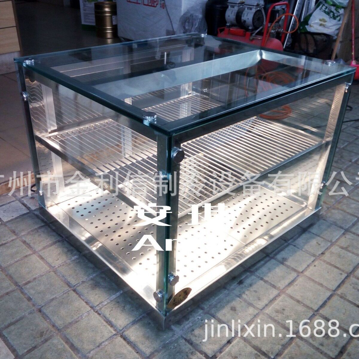 安琪牌台面双层港式菠萝包糕点加热柜海苔寿司卷葡挞保酥柜