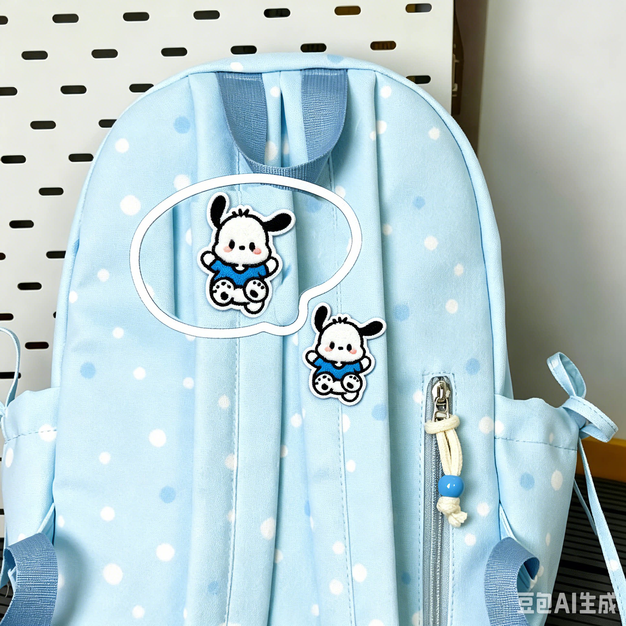 可爱帕恰狗刺绣贴自粘布贴服饰包包装饰修补贴羽绒服破洞修复贴