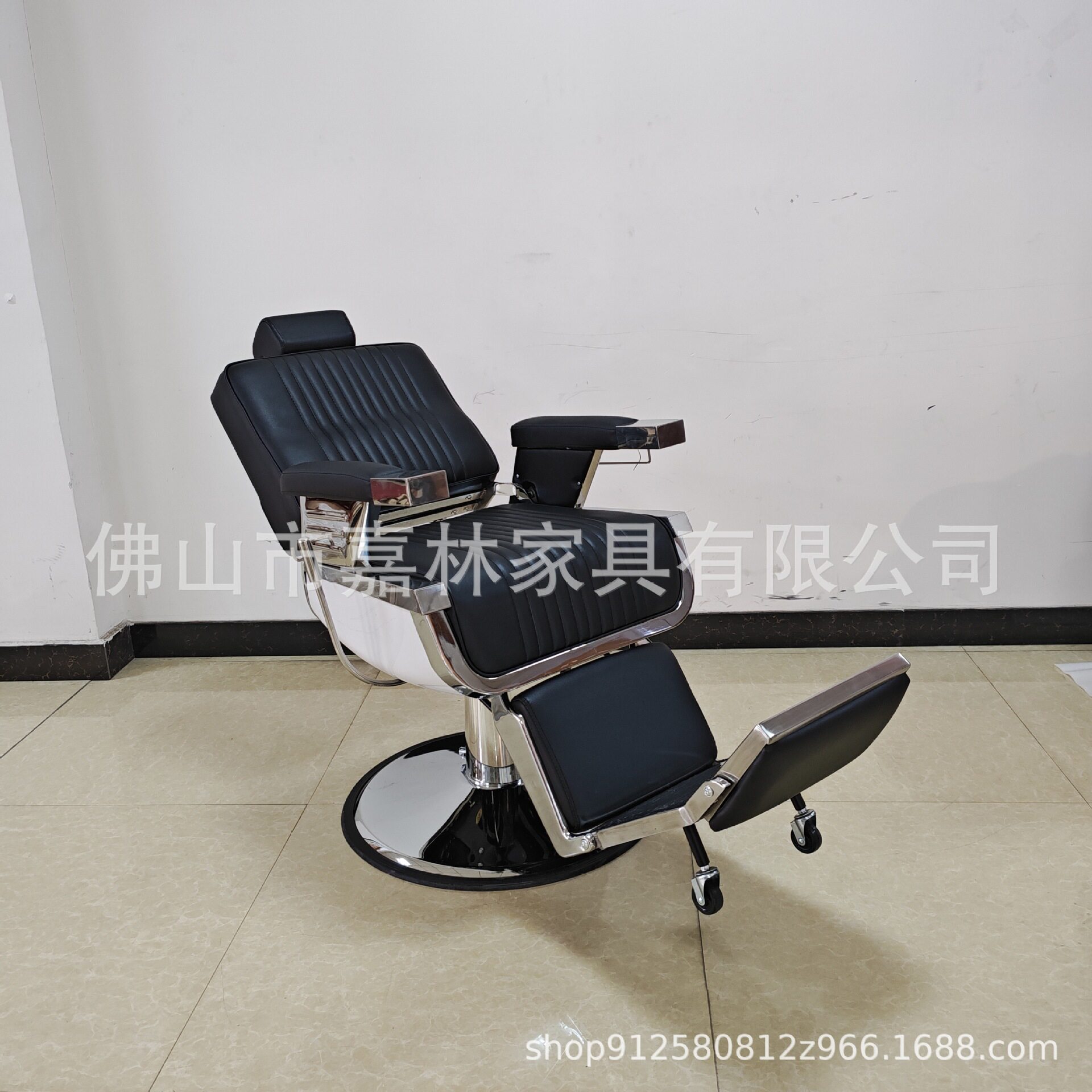 理发店椅子美发升降放倒半折叠型美容美发店椅子发廊座椅
