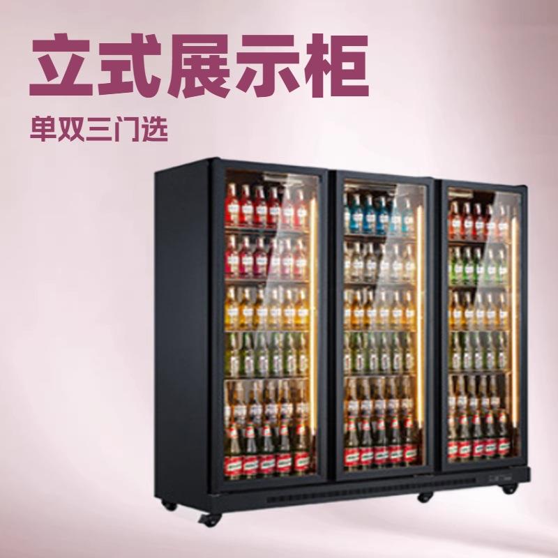 立式饮料柜单门双门三门玻璃门冷藏超市便利展示柜Beer cabinet
