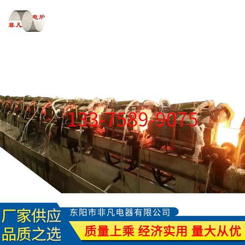 定制中频炉 隧道式加热炉 加热钢坯冷坯加热炉 直推式加热炉