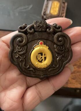 国风古法合香珠牌龙涎香牌新中式车载香薰工艺品吉祥雕刻挂件