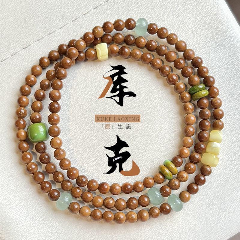 原创库克手链多圈手持佛珠女款文玩盘玩念珠菩提手串精美饰品
