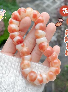 【日暮秋枫】新品蒜瓣山竹多猪大肠手串菩提珠文玩佛珠手链