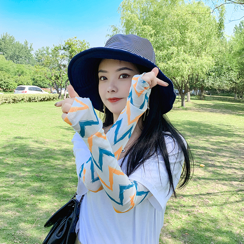 热销27件包邮夏季防晒护臂手袖可爱美少女袖套