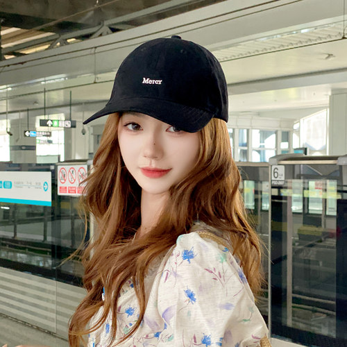 OVANCY韩系出片显白棒球帽女2025新款小众情侣鸭舌帽显脸小红帽子