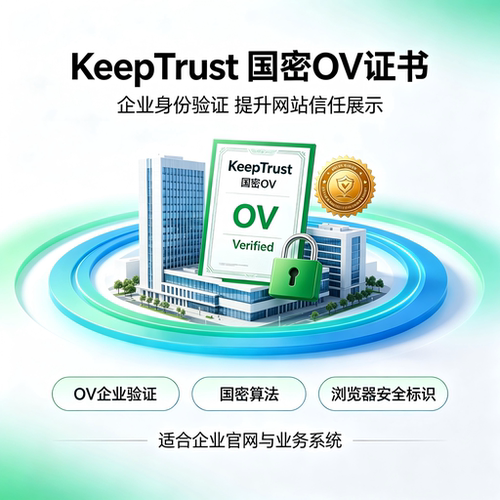 KeepTrust国密OV多域名SSL证书SM2算法企业认证网站HTTPS加密安全