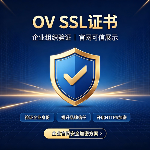 OV企业级SSL证书官网HTTPS加密展示企业名称通配符IP安全证书申请