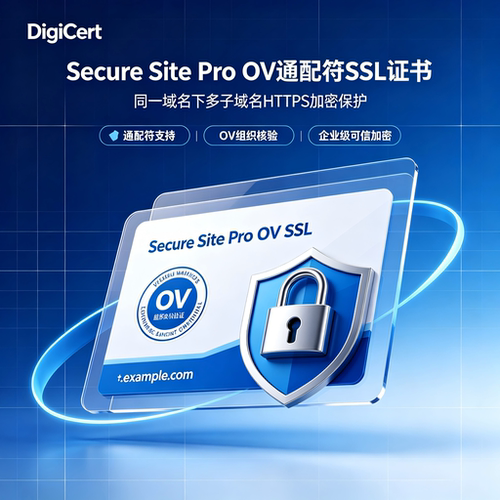 DigiCert Secure Site Pro OV通配符SSL证书企业认证域名加密防护