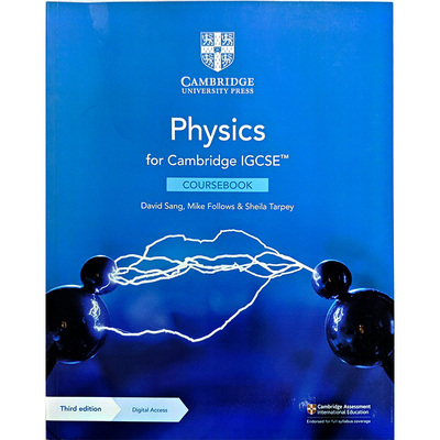 剑桥国际IGCSE物理考试课程IGCSE Physics Coursebook/ Workbook with Digital Access 含 2 年线上资源 9781108888073