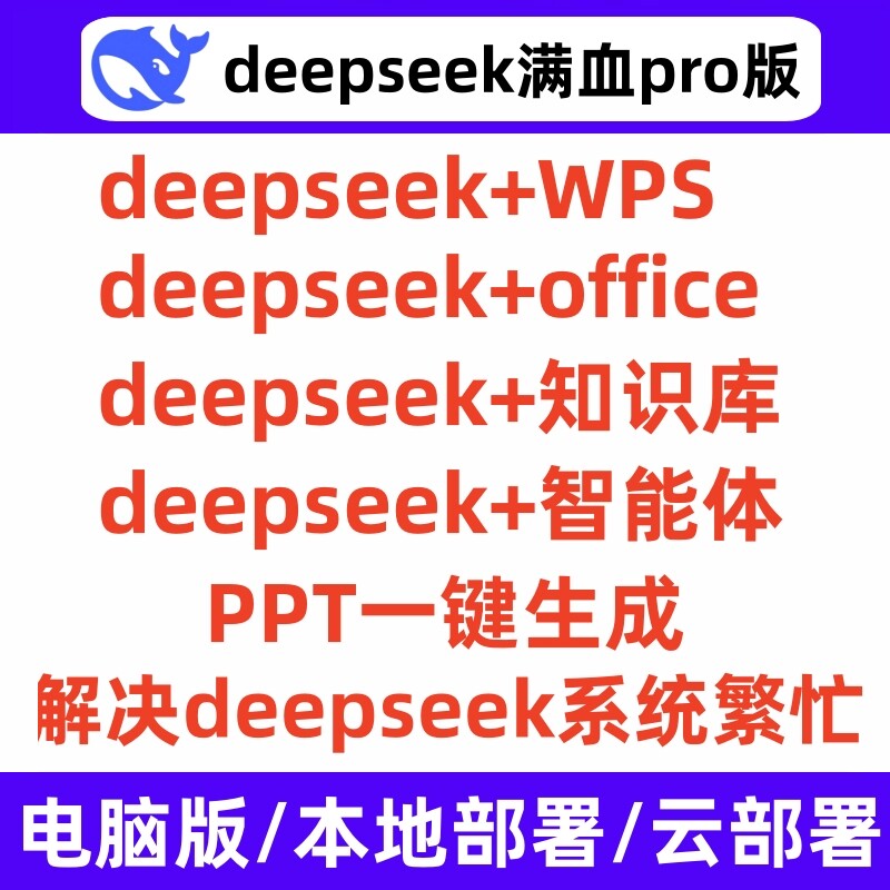 Deepseek满血版本地部署刻录盘个性化服务