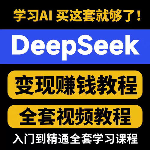 DeepSeek赚钱教程变现教程从入门到精通ai课程完整版使用教程视频