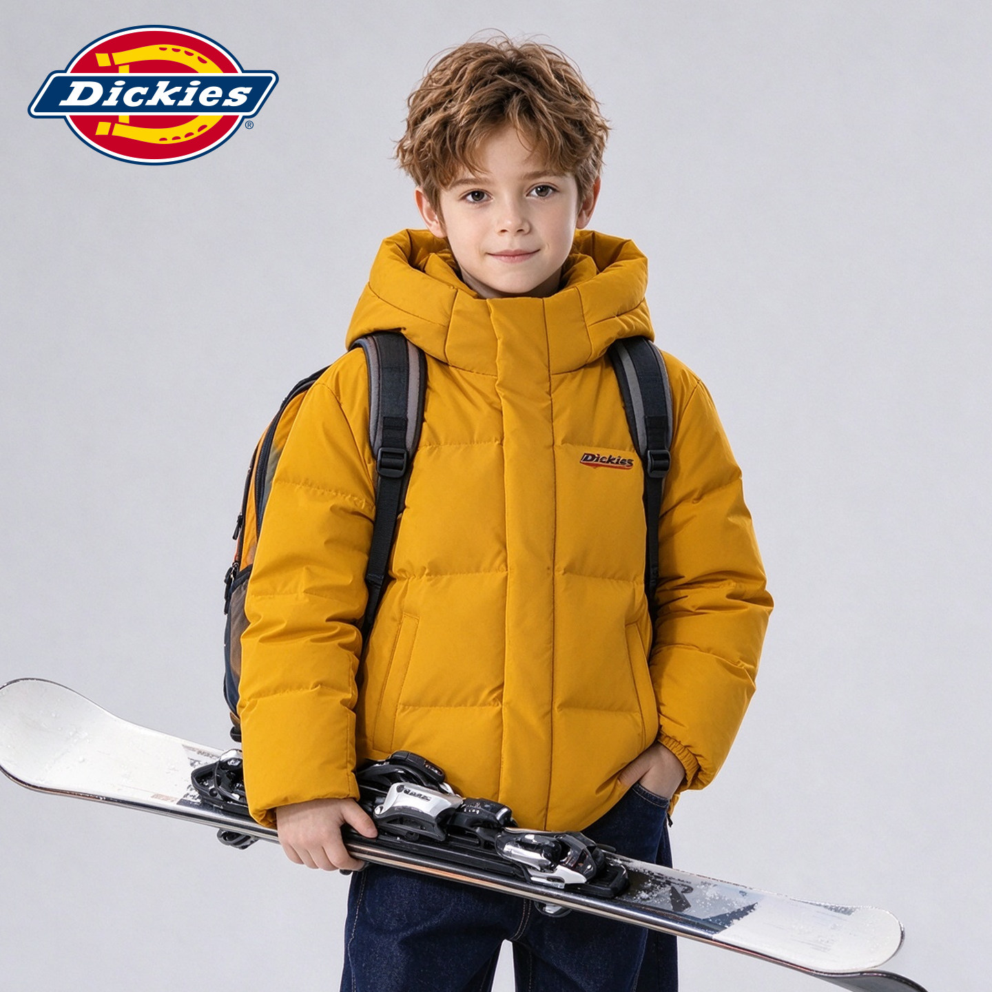 Dickies儿童青少年连帽羽绒服