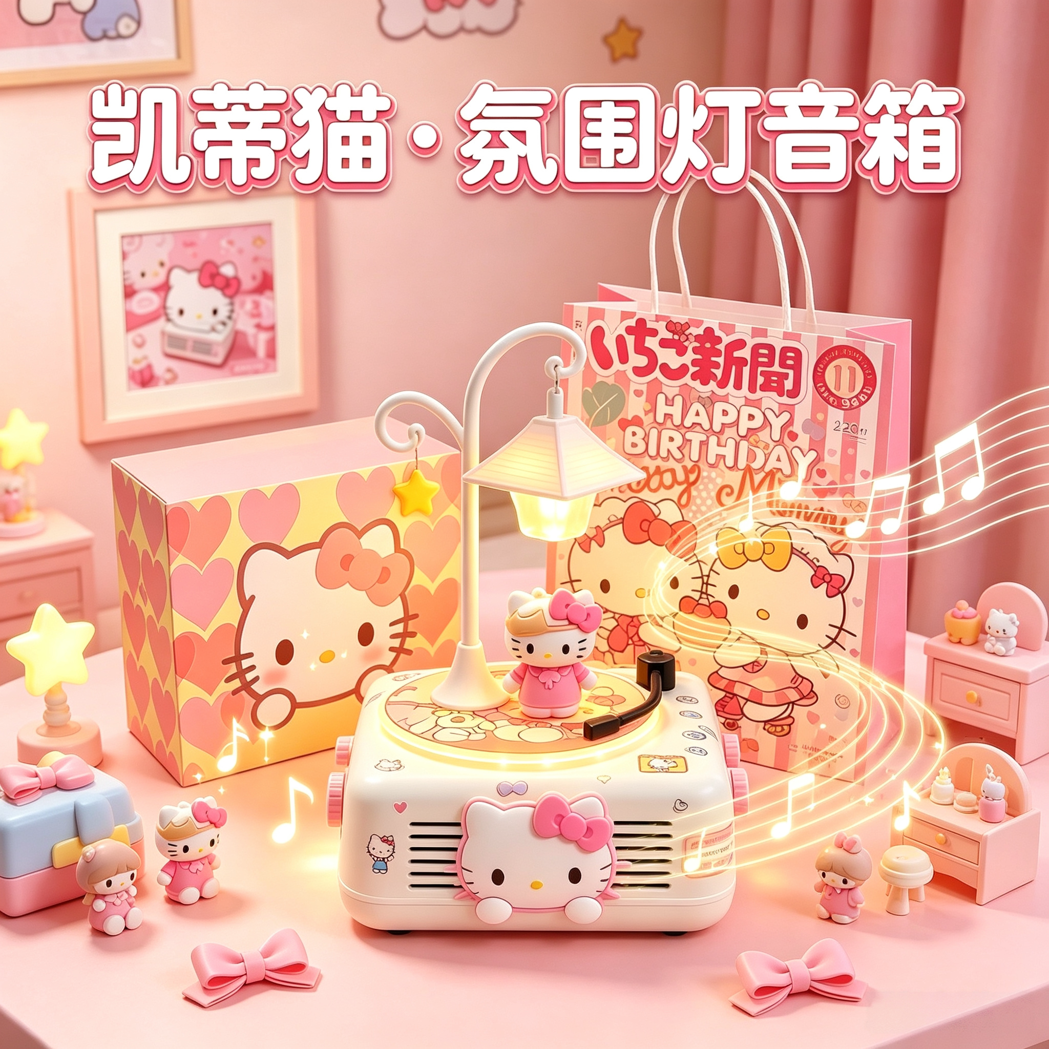 凯蒂猫音响仪式感生日礼物送女生