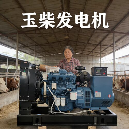 养殖场备用发电机50千瓦玉柴动力YC4D90Z-D25柴油发动机380伏三相