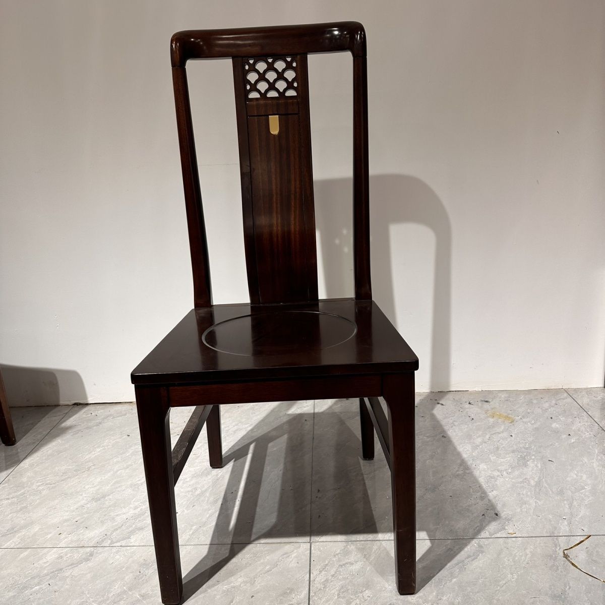 中式实木乌金榫卯整装餐椅结构靠背椅客厅餐厅椅子餐桌椅古风古典图片