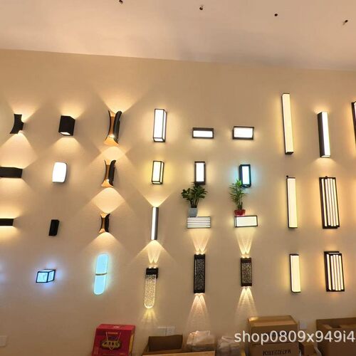 配件专项免接线防水壁灯墙上明装双头上下发光庭院庭院灯