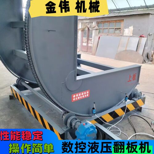 电动铝塑板外墙岩棉保温板翻板机集装箱钢卷铝卷90度专业翻转机