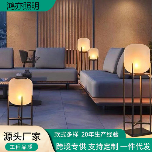 跨境太阳能户外灯别墅庭院灯防水草坪落地灯花园家用装饰氛围灯