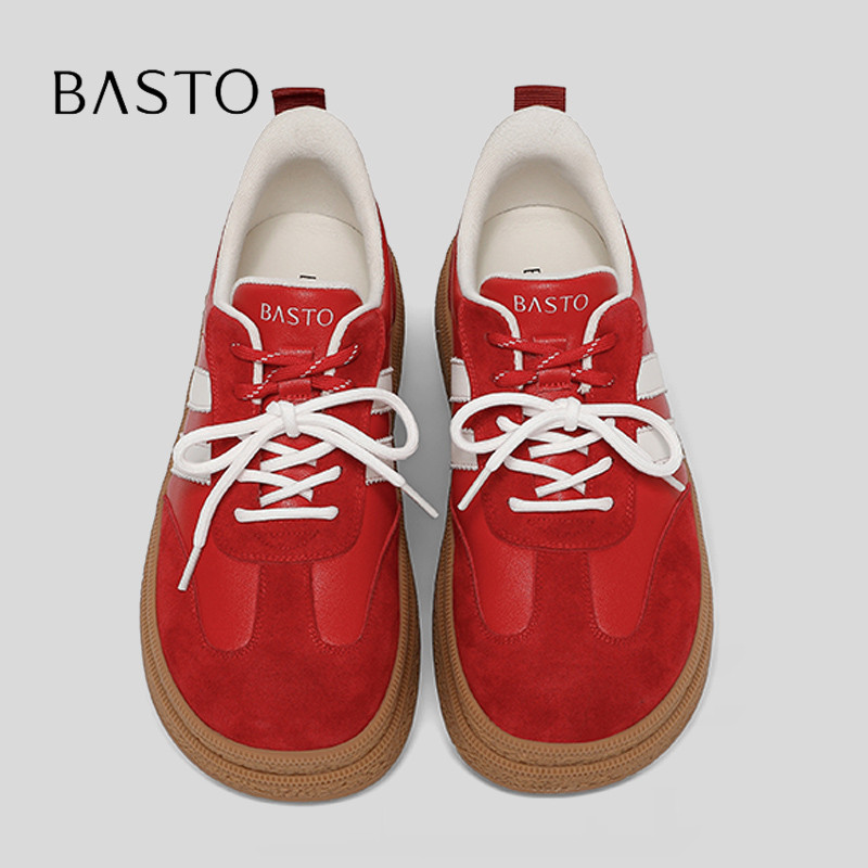 BASTO/百思图透气闪穿运动德训鞋图片