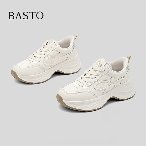 BASTO/百思图潮流百搭厚底老爹鞋