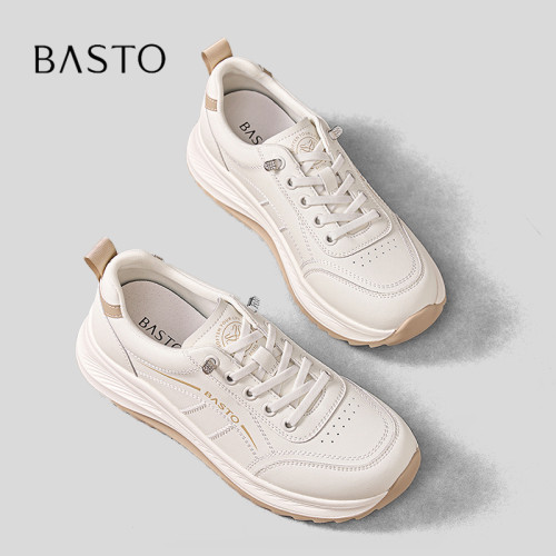 BASTO/百思图增高免系带运动鞋