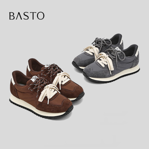 BASTO/百思图小个子增高德训鞋