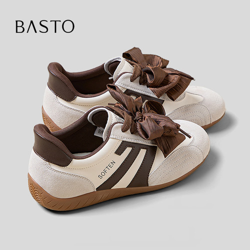 BASTO/百思图蝴蝶结阿甘德训鞋