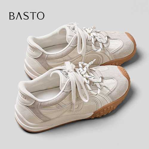 BASTO/百思图复古经典德训鞋