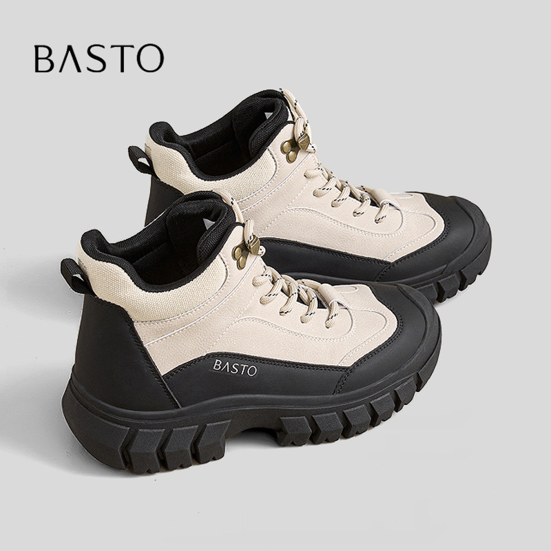 BASTO/百思图系带户外百搭登山鞋图片