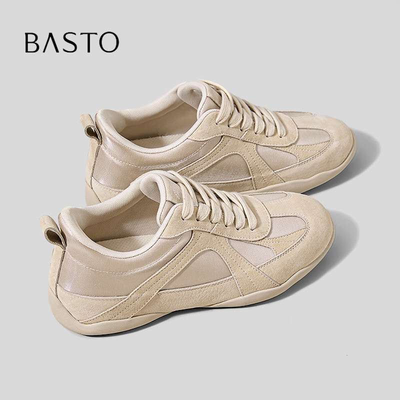 BASTO/百思图2026新款鞋子内增高休闲运动鞋女款阿甘旅游鞋百搭