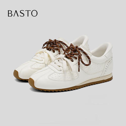 BASTO/百思图时尚休闲百搭小白鞋