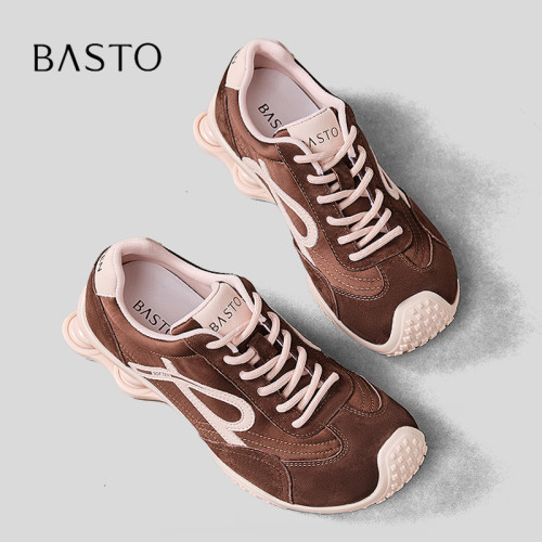 BASTO/百思图运动户外复古德训鞋