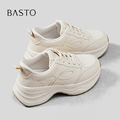BASTO/百思图潮流百搭厚底老爹鞋