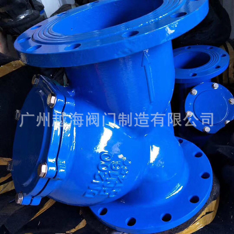 广州越海牌铸铁Y型过滤器 止回阀 闸阀 蝶阀 双球橡胶软接头图片